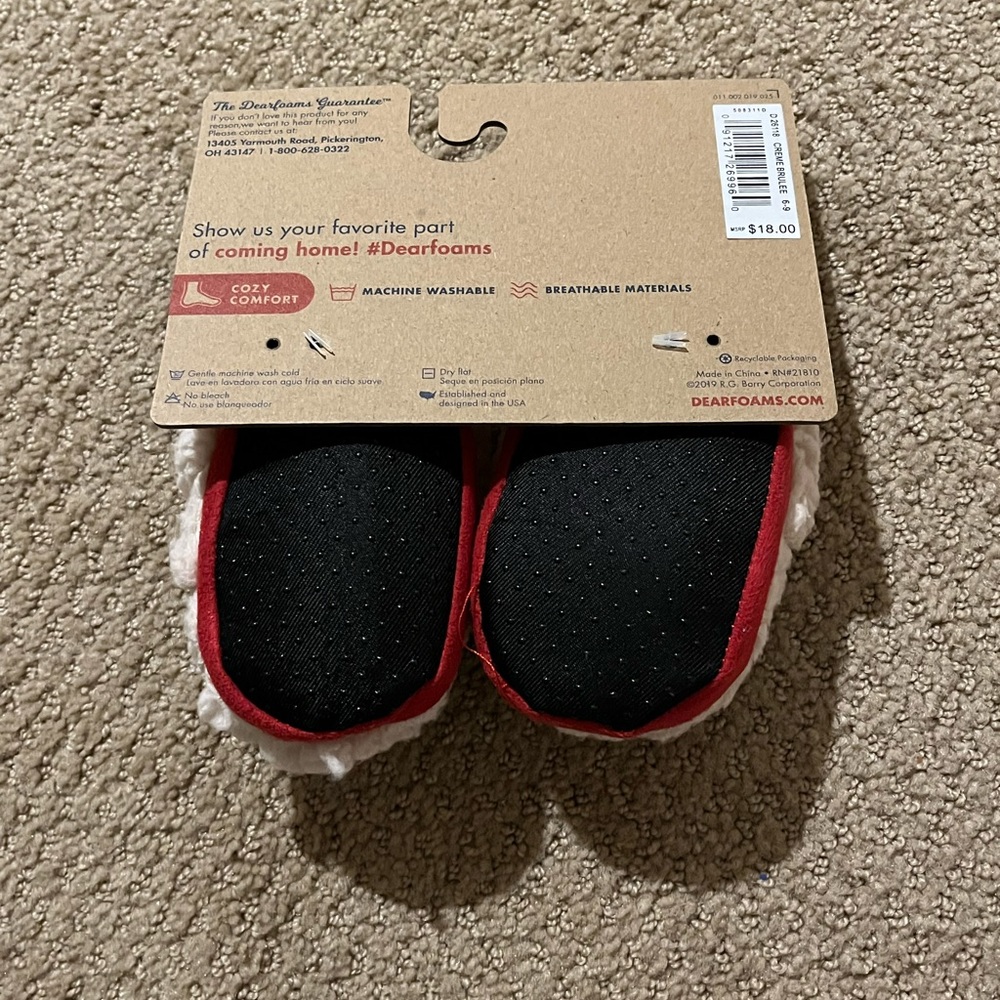 Dearfoams ‘baby bear’ slippers. New. Size 6-9 months. - Picture 2 of 2